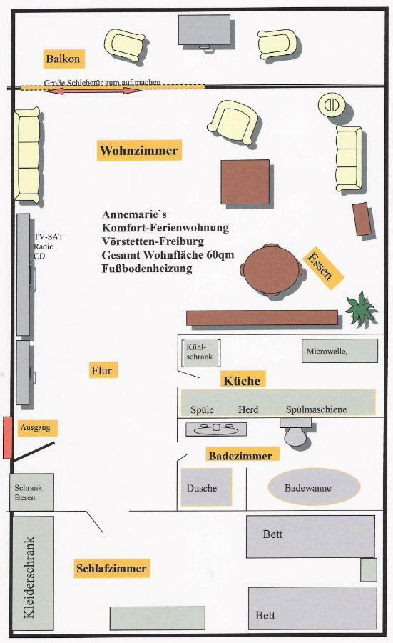 Annes Ferienwohnung Freiburg Vorstetten Zewnętrze zdjęcie